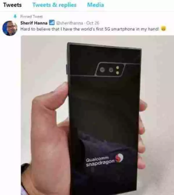 See The First Ever 5G Smartphone In The World (Photos)